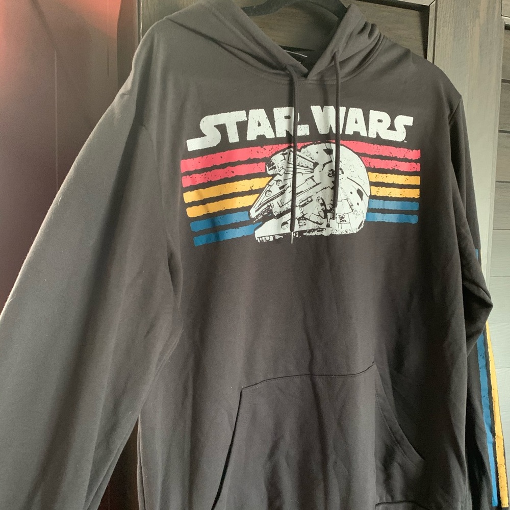 Star Wars logo Hoodie grey